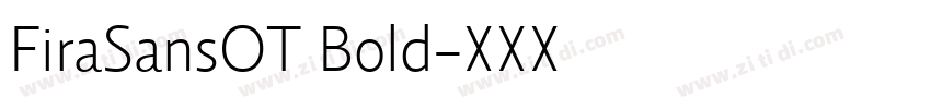 FiraSansOT Bold字体转换